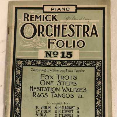 'Piano Remick Orchestra Folio No 15'