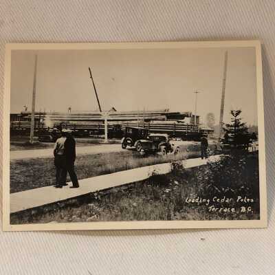 'Loading Cedar Poles Terrace BC'