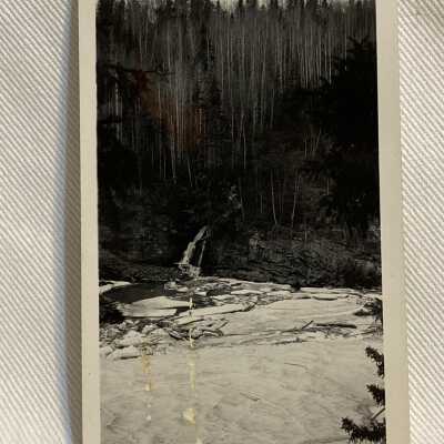 ‘Ice Jam… Skeena River Hazelton April 1943’