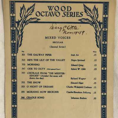 'Cradle Song' Sheet Music
