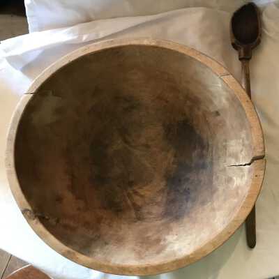 Wood Bowl and Spoon