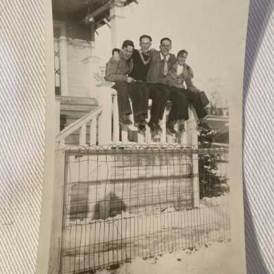 Boys on a Railing