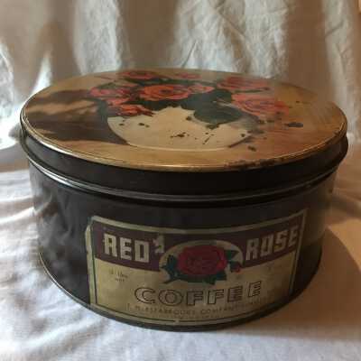 'Red Rose Coffee' Tin