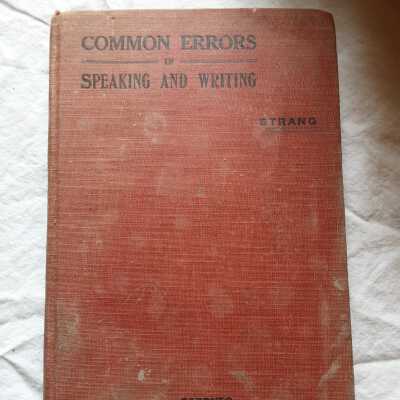 'Common Errors in Speaking and Writing'