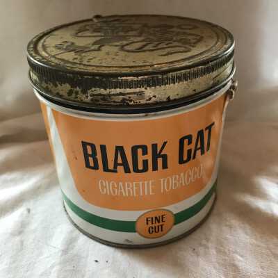 'Black Cat Cigarette Tobacco' Can