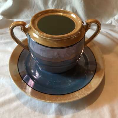 Plate and Sugar Bowl