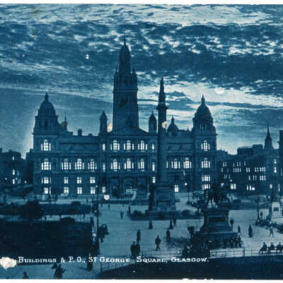 'Municipal Buildings & P.O. St George Square, Glasgow' 1904