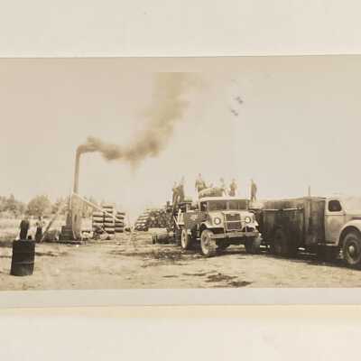 RCAF Truck with Barrels and a Smoke Stack