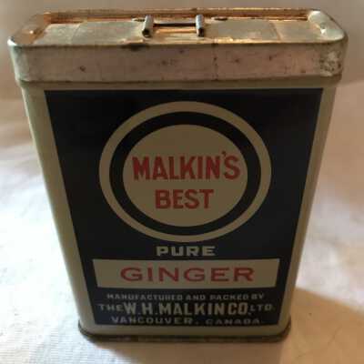 'Malkin's Best Ginger' Tin