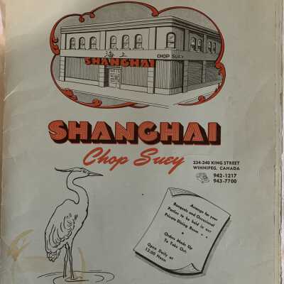 'Shanghai' Menu
