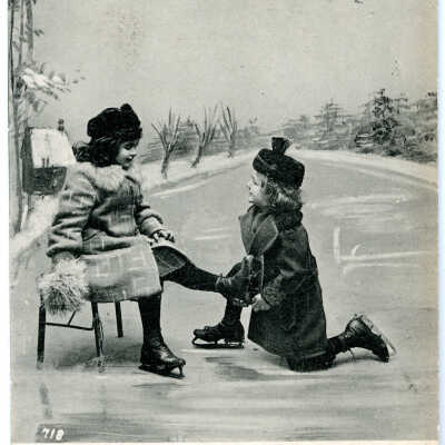 Girls with Skates 1904