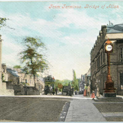 'Tram Terminus, Bridge of Allan' 1904