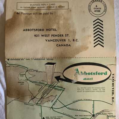'Abbotsford Hotel' Card