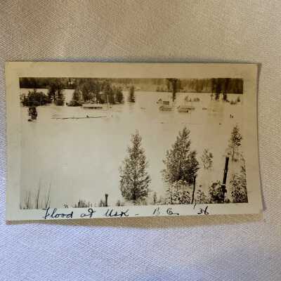 'Flood at Usk BC '36'