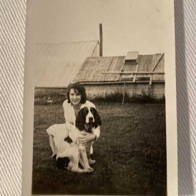 Woman with dog