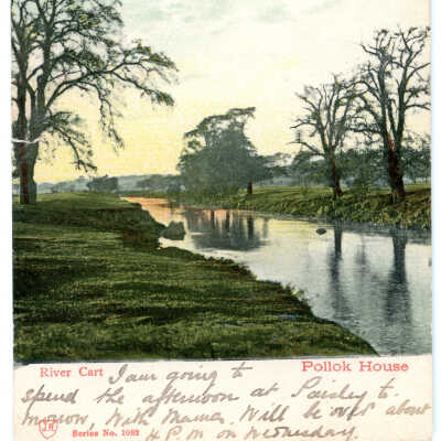 'River Cart, Pollok House' 1904