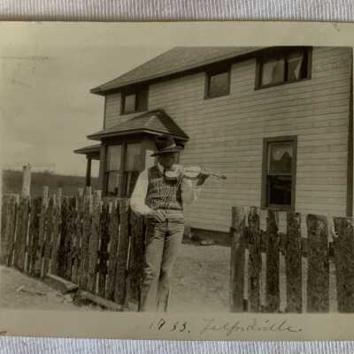 Mr Hunter with Fiddle 1935