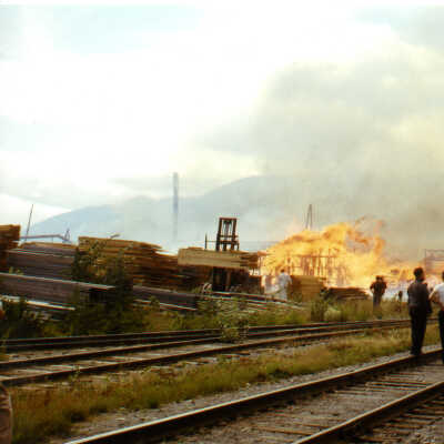 Pohle's Mill Fire from the Tracks, Slide