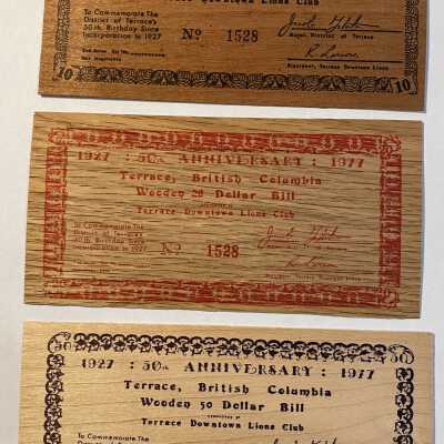 Terrace 50th Anniversary Souvenir Wooden Money