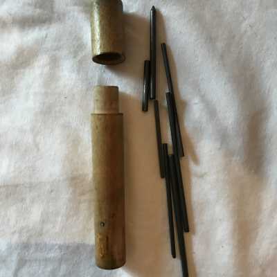 Wood Tube with Pencil Lead