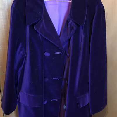 Purple Velvet Coat