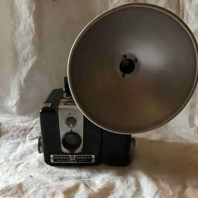 'Kodak Brownie Hawkeye' Camera with Flash