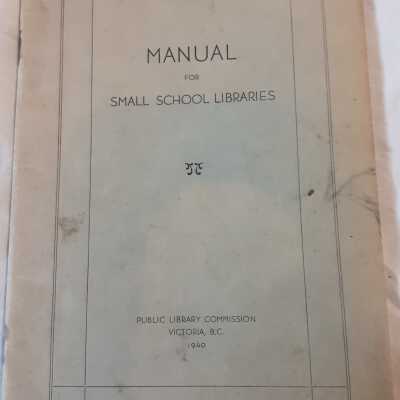 'Manual for Small School Libraries'