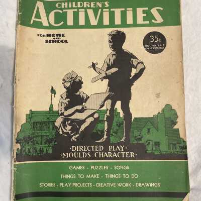 'Children's Activities' April 1937