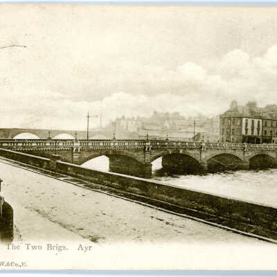 'The Two Brigs, Ayr' 1904