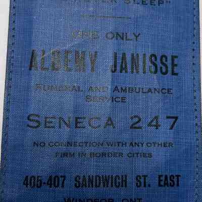 Albany Janisse Funeral and Ambulance Service Pocket