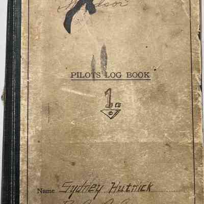 RCAF Pilots Log Book "Windsor", Sydney Hutnick