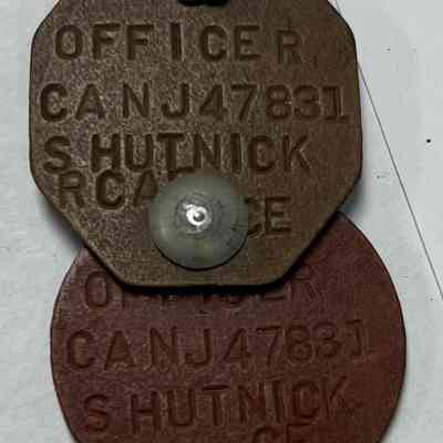 Leather RCAF Dog Tags
