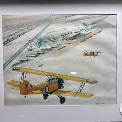 Fleet Finches Landing at a Snowy EFTS