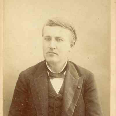 1889 Paris Exhibition Thomas Edison Cabinet Card #1
