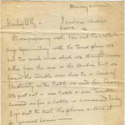 TAE to Mina Miller Edison (Billy) - Circa 1917