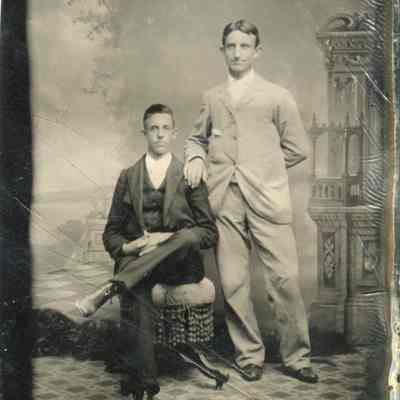 Photo - Thomas Alva Edison Junior & Unknown Subject