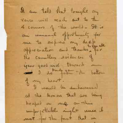 Speech: T.A. Edison at Electric Light's Golden Jubilee