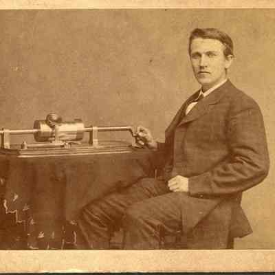 1878 Thomas A Edison Carte de Visite by Matthew Brady Studios