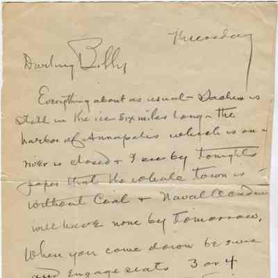 TAE to Mina Miller Edison (Billy) - Circa 1917