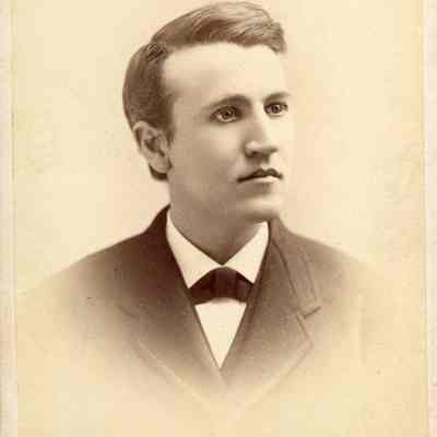 1879 Thomas A Edison Cabinet Card Mora Studios Chas. L. Clarke Collection
