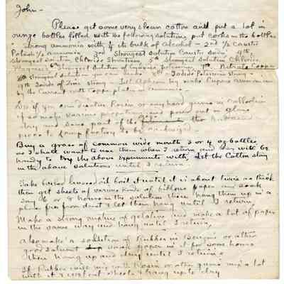 Letter: Thomas A. Edison to John Ott