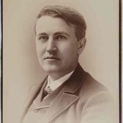 TAE Large Format Cabinet Card by Falk to Fred Ott 1/22/1889