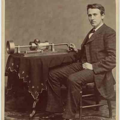 1878 Cabinet Card of Thomas A Edison by Brady Studios