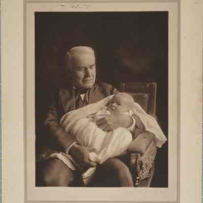 Photo: Thomas A Edison with Theodore Edison Sloane