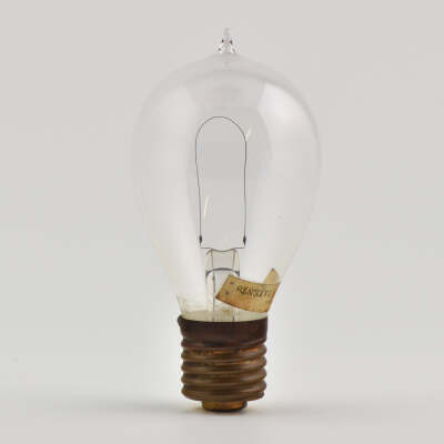 C 1887 Edison 16 CP Incandescent Lamp (light bulb)