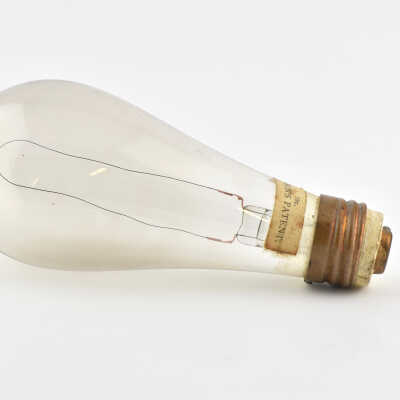 13 cp Copper Plated Clamp Edison Incandescent Lamp