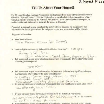 Homeowner's Survey