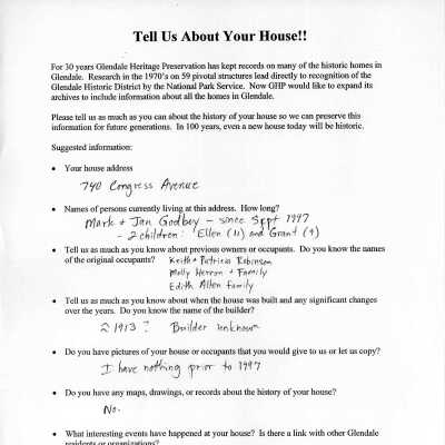 740 Congress Avenue 2005 House Owner's S