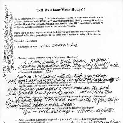 15 Sharon Avenue East 2005 House Owners