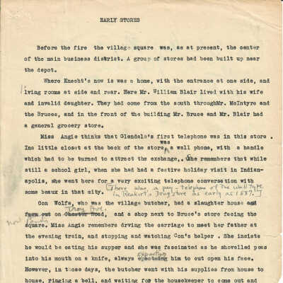 Stories of Early Businesses